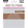 Sleeve Kings Custodie standard per carte - 110 pezzi, trasparenti 60 micron di spessore, dimensioni quadrate medie (76 x 76 mm), compatibili con Hogwarts Battle e altro
