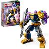 LEGO Marvel Armatura Mech Thanos, Set Action Figure Supereroe Avengers, Modellino da Costruire con Guanto dell'Infinito, Giochi per Bambini 76242