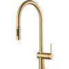Imex Rubinetto Cucina Imex Berna GCE026/OC Oro Spazzolato con Bocca Estraibile a Doppio Getto Oro Spazzolato