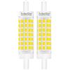 EXTRASTAR Lampadina 5W R7S 78mm a LED Slim Doppio Effetto Lineare,Non Dimmerabile Bianco Freddo 6500K Equivalente a 40W 500LM,Confezione da 2