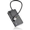 NGS IHUB4 TINY - Hub USB 2.0 con 4 Porte, Compatibile con Tutti i Sistemi Operativi, Plug and Play