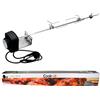 cozze Cook>it® Spiedo Universale per Barbecue a Gas 3/4 Bruciatori - Spiedo in Acciaio Inox, Lunghezza 820 mm, con Motore 230 V - Perfetto per Pollo Croccante, Arrosto di Anatra e Maiale Succoso