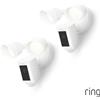 Anello Ring Floodlight Cam (2Nd Gen) - Cablata - Telecamera di sicurezza bianca - Re...