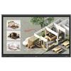 LG CreateBoard 55" 4K UHD Touchscreen Digital Whiteboard 3840x2160 Black Display