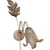 OndaLuce Applique a 1 luce in stile classico ferro battuto avorio oro sfumato 1XE14 ONDAP2490/1A/20
