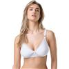 Spiman la tua nuova femminilità Spiman Reggiseno Mira in Cotone Elastico Senza Ferretto, Modello Incrociato Coppa B, 92% Cotone 8% Elastane, Spalline Regolabili