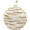 BIZZOTTO SFERA VETRO STREAKS BIANCO D150