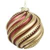 BIZZOTTO SFERA VETRO CREAMS CHAMPAGNE-ROSSO D100