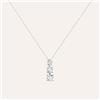 Stroili Collana Trilogy Petali Oro Bianco Diamante