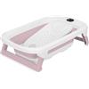 Lionelo BabyBubble Vaschetta Neonato Pieghevole con Termometro e Supporto | Pieghevole, Capacità ca. 40 l, Scarico, Supporto Bagnetto Pieghevole e Forato, Cavo Nascosto del Termometro LCD
