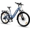 AZMA Bici Elettrica, 27.5/29 Bicicletta Elettrica Uomo Donna, 48V/36V Batteria Rimovibile, Autonomia Fino 100-150, 8 Velocità, Ebike da Per Pendolari Urbani e MTB (blu-S1)
