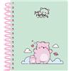 safta PEMBE THE PINK CAT - Taccuino 120 fogli A6, copertina rigida, ideale per bambini di diverse età, comodo e versatile, qualità e resistenza, 11,8 x 14,6 cm