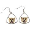 Cairn Terrier - orecchini con foto e iscrizione cane geometrico Art-Dog