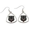 Bouvier des Flandres - orecchini con foto e iscrizione cane geometrico Art-Dog
