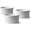 Lacor 61239 Set 3 stampini in porcellana bianca finitura liscia e lucida