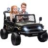AIYAPLAY Macchina Elettrica per Bambini 24V Fuoristrada 2 Posti TOYOTA FJ | Batteria al Litio, Motore 200W, Auto Elettrica Bambini, Telecomando, Sospensioni, Luci, Musica MP3, 3-6km/h, 3-8 Anni, Verde