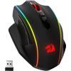 Redragon Mouse da gaming wireless Redragon M686 Vampire Elite, 16000 DPI, mouse cablata/wireless con sensore professionale, autonomia di 45 ore, macro personalizzabili e illuminazione RGB