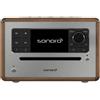 Sonoro ELITE, radio CD/Internet/DAB+/FM con Bluetooth e USB, finitura noce e argento