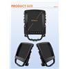 Selius Autoradio da 9,7 pollici, formato doppio DIN, con sistema operativo Android 13, potenza di 50W x 4, realizzata in metallo e plastica