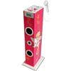 Selius Altoparlante a torre rosa, con connessione USB e jack da 3,5 mm - Potenza: 10 watt