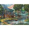Sonstige Puzzle per adulti, 1000 pezzi, raffigurante una villa con un cervo che bela, dimensioni 70 x 50 cm