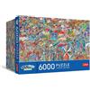 Trefl Qualità Trefl Premium Plus - Spy Guy - Seek & Find: City Break Puzzle - 6000 pezzi, serie Temi senza tempo, pezzi che si incastrano perfettamente, per adulti e ragazzi dai 14 anni in su