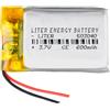 Liter energy battery Batteria 503040 LiPo 3.7V 600mAh 2.22Wh 1S 5C Liter Energy Battery per l'elettronica Ricaricabile Telefono Portatile Smartwatch Orologio GPS - Non adatto per Radiocomando 42x30x5mm (600mAh|503040)