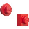 Room Copenhagen Set di magneti Lego, Rosso, One Size