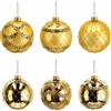 Ad Trend Set Palline di Natale Vetro Oro D 10 Cm Ass. 1 Pz