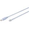 DIGITUS DA-70173 - Cavo Adattatore da USB 2.0 a RJ45 Console - USB-A, connettore RJ45 - Lunghezza 1,8 m - chipset FTDI - velocità di Trasmissione Dati da 75 a 128.000 BPS - ritenzione Porta Com - Blu