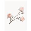 Silk-ka Set di 2 fiori artificiali Rose - Rosa