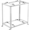 VEVOR Supporto da Terra Mini Split, Supporto Antivibrazioni per Condizionatore d'Aria, Senza Condotti da 9000-18000 BTU, Pompa di Calore, Capacità 250 kg, Doppio Livello Altezza Regolabile