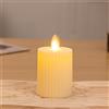Wisdom Candela Led bianca 10 cm effetto fiamma Bianco Caldo a batteria Wisdom