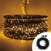 Wisdom Catena di luci 100 metri da 4000 Led Bianco Caldo con cavo verde Wisdom