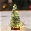 Wisdom Albero di Natale innevato da tavolo 15cm Led Bianco caldo 3000K a batteria Wisdom