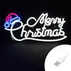 Wisdom Scritta luminosa Merry Christmas da 43x20cm Led Neon Flex USB da interno Wisdom