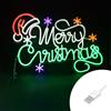 Wisdom Scritta luminosa Merry Christmas da 60x44cm Led Neon Flex USB da interno Wisdom