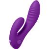 FANTASY FOR HER - VIBRATORE DOPPIO PUNTO PER L'AMANTE SEGRETO, CLITORIDE RICARICABILE, VIOLA