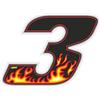 4R Quattroerre.it 13193 Numero Racing 3 Fiamme, Piccolo 65 x 85 mm