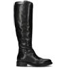 FRICKY Stivale donna nero in pelle