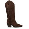 PHIL MELVIS Stivale donna testa di moro in suede con frange