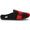 GRUNLAND Ciabatta uomo nera/rossa