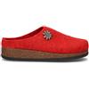 LE TIROLESI Pantofola donna rossa in lana