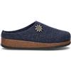LE TIROLESI Pantofola donna blu in lana