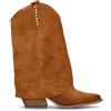 NEROFUMO Stivale donna cuoio in suede