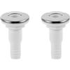 2Pcs Yacht Discharge Outlet Sewage Connector for Speedboats Rvs Durable Design