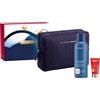 Clarins Men Routine Energia Viso Uomo - Cofanetto Skincare e Rasatura (Gel Energizzante, Gel Rasatura e Beauty Case)