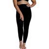 Ulla Popken Calze Termiche da Donna, Fodera Morbida, Nero, 66 IT/68 IT