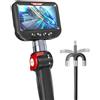 Ralcam Telecamera Endoscopica Industriale con Schermo 4,3" HD 1080P, Endoscopio 8,5mm con 6 LED, IP67 Impermeabile, Telecamera di Ispezione per Tubi, Motore e Auto (Sonda Flessibile 1m)