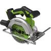 Greenworks Sega circolare a batteria Greenworks 24 V senza spazzole da 165 mm, 5.000 giri/min, lama da 20 mm, profondità di taglio regolabile 45°/90°, luce LED, senza batteria e caricabatteria CRG404